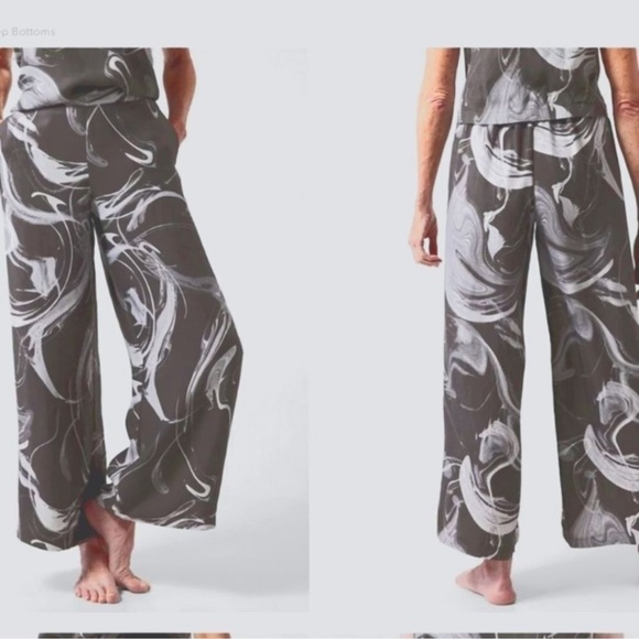 Athleta Pants - NEW Athleta Calm Cool Pant Black White Wide Leg Size Small NWOT